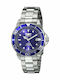 Invicta Pro Diver Herrenuhr 40mm Automatisch mit Silber Metallarmband
