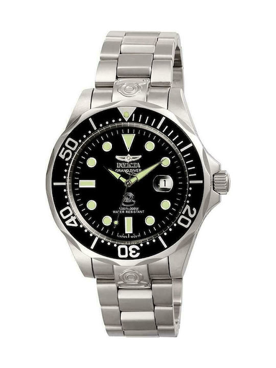Invicta Herrenuhr 47mm Automatisch mit Silber Metallarmband