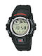 Casio G-Shock Digital Battery Watch with Rubber Strap Black