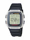 Casio Ceas Digital Pentru Bărbați 36mm Cu Baterie Și Curea Din Cauciuc Neagră
