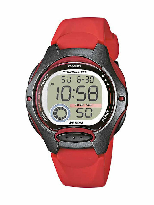 Casio Ρολόι Αυτόματο με Καουτσούκ Λουράκι