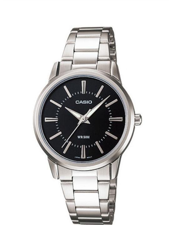 Casio Womens Watch 30mm Battery With Silver Steel Bracelet