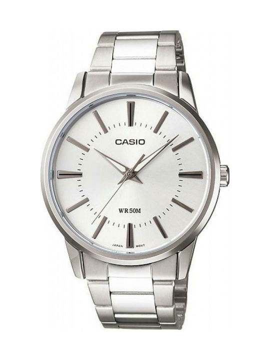 Casio EF Uhr mit Silber Metallarmband