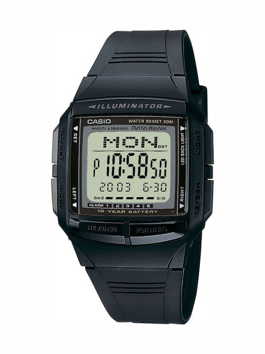 Casio Digitale Herrenuhr 36,6mm Batteriefunktio...