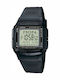 Casio Digitale Herrenuhr 36,6mm Batteriefunktion mit Gummiband Schwarz/Grau