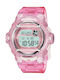 Casio Digital Uhr mit Rosa Kautschukarmband