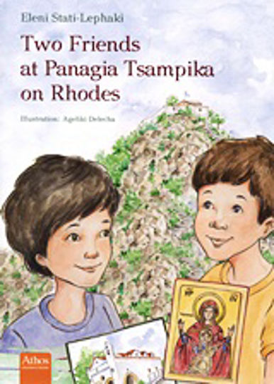 Two Friends at Panagia Tsampika on Rhodes Two Friends at Panagia Tsampika on Rhodes