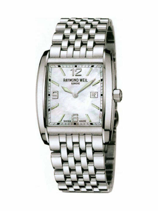 Raymond Weil Ανδρικό Ρολόι 39mm Μπαταρίας με Ασημί Μεταλλικό Μπρασελέ