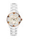 GC Watches Women's Watch Chronograph with White Rubber Strap