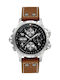 Hamilton Watch Chronograph Automatic with Brown Leather Strap