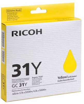 Ricoh GC-31Y Cartuș de cerneală original pentru imprimante InkJet Galben (405691)