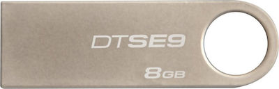 Kingston DataTraveler SE9 8GB USB 2.0 Stick Silver