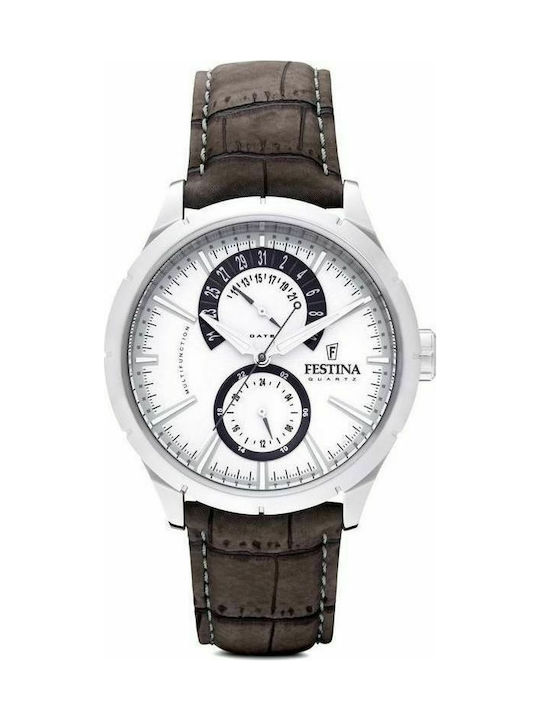 Festina F16573/2 Watch Battery with Brown Leath...