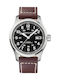 Hamilton Ανδρικό Ρολόι 44mm Χρονογράφος Αυτόματο με Καφέ Δερμάτινο Λουράκι