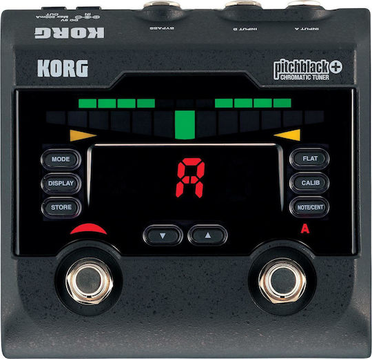 Korg PitchBlack+ PB02 Pedals Tuner Electric Guitar, Electric Bass and Electroacoustic Instruments