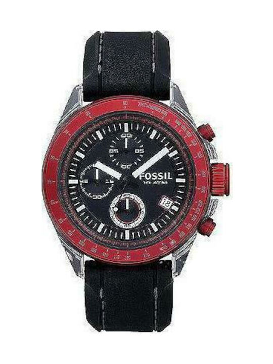 Fossil decker online chronograph black