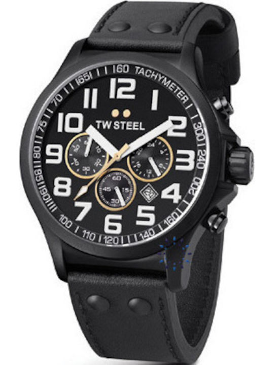 TW Steel TW677 Watch Battery with Leather Strap TW Steel TW677 Watch Battery with Leather Strap