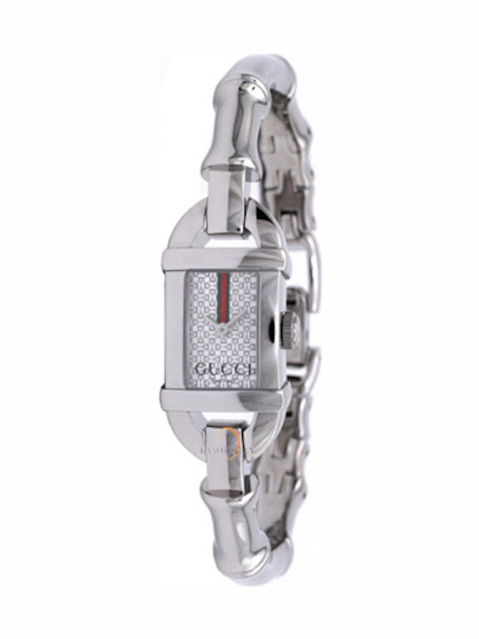 Gucci Women's Watch with Silver Metal Bracelet
