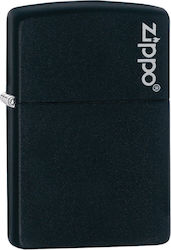 Zippo Classic Logo Windproof Flame Lighter Blac...