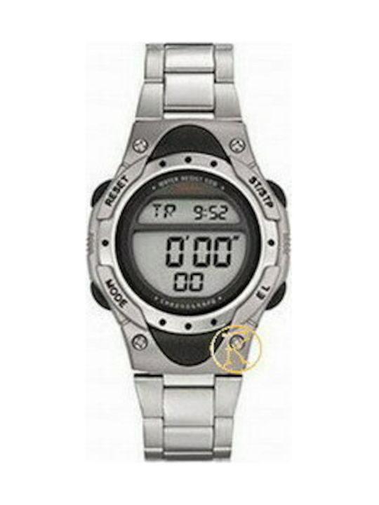 Tekday 653392 Digital Uhr mit Silber / Silber Metallarmband 653392