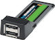 Manhattan ExpressCard σε SATA 2X