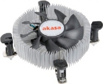 Akasa AK-CCE-7106HP Ψύκτρα Επεξεργαστή Low Profile για Socket 115x/775/1200 Ασημί