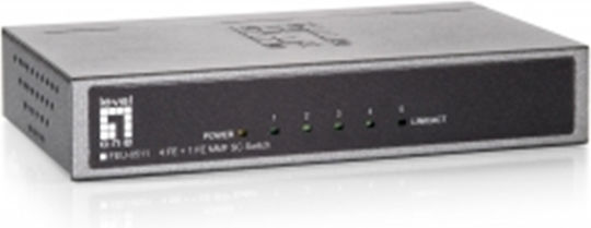 Level One Unmanaged L2 Switch with 4 Ethernet Ports