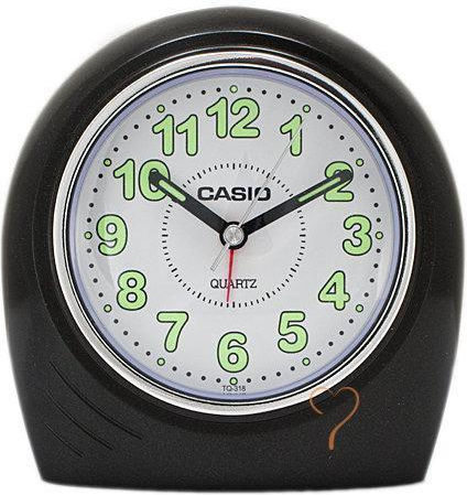Casio Επιτραπέζιο Ρολόι με Ξυπνητήρι Μαύρο TQ-318-1EF