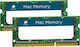 Corsair 16GB DDR3 RAM mit 2 Modulen (2x8GB) und Geschwindigkeit 1333 für Laptop