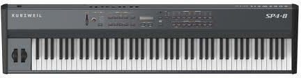 Kurzweil Electric Stage Piano SP4-8 with 88 Weighted Keys and Connection with Headphones Black