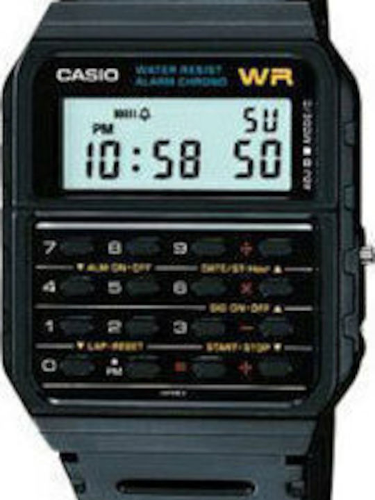 Casio Digital Ceas de Damă cu Negru Curea din Piele