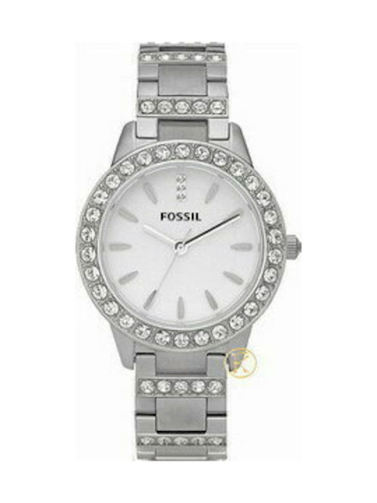 Fossil Watch with Silver Metal Bracelet