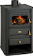 Prity S2 Metalic Soba pe lemne 10kW Negru