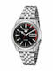 Seiko 5 Men's Watch 37mm Automatic with Silver Metal Bracelet