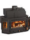 Prity TC W28 Wood Fireplace Insert with Prismatic Window 33kW