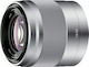 Sony Crop Camera Lens 50mm f/1.8 OSS Steady for Sony E Mount Silver
