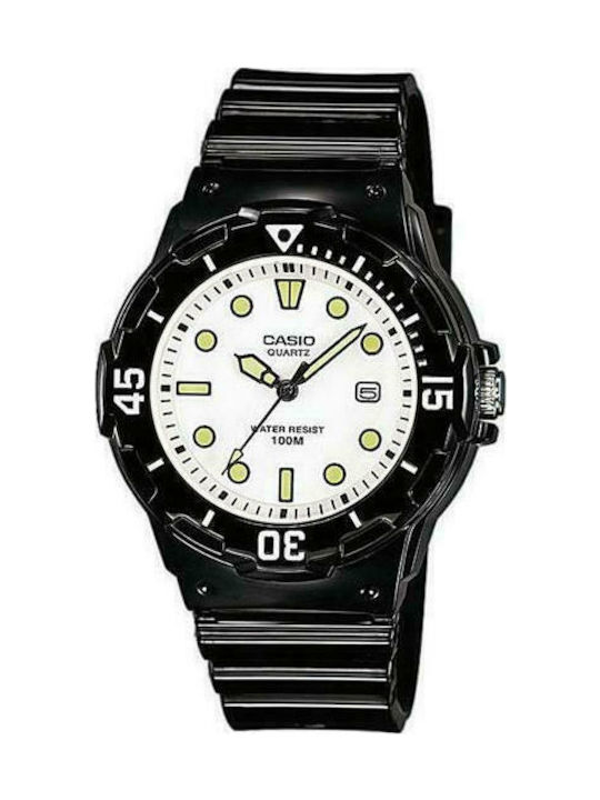 Casio Watch with Black Rubber Strap