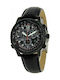 Citizen Promaster Sky Ανδρικό Ρολόι 44mm Χρονογράφος Eco - Drive με Μαύρο Δερμάτινο Λουράκι