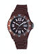Q&Q Ceas Barbătesc 44mm Baterie cu Cureaua de Cauciuc Burgundy