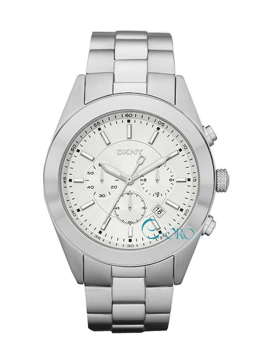 DKNY Uhr Chronograph mit Silber Metallarmband