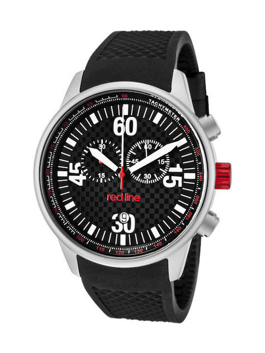 Redline RL-10104 Watch Chronograph with Black Rubber Strap