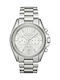 Michael Kors Bradshaw Watch Chronograph with Silver Metal Bracelet