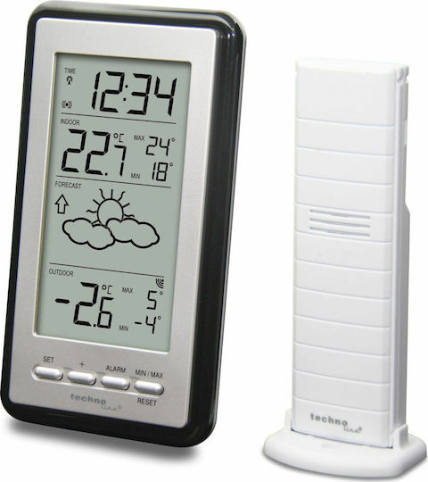 Technoline WS 9130-IT Drahtlos Wetterstation Digital Wandmontiert / Tischplatte Silber