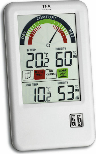 TFA Indoor - Outdoor Thermometer & Hygrometer Wall Mounted / Tabletop