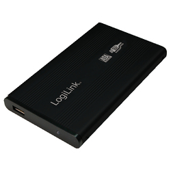 LogiLink Hard Drive Case 2.5" SATA III with connection USB 3.0 in Schwarz color