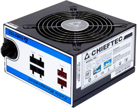 Chieftec CTG-650C 650W Μαύρο Τροφοδοτικό Υπολογιστή Semi Modular 80 Plus Standard