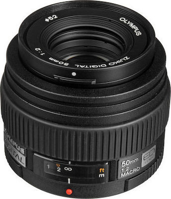 Olympus Crop Φωτογραφικός Φακός Zuiko Digital ED 50mm 1:2.0 Standard / Macro για Four Thirds (FT) Mount Black