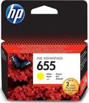 HP 655 Inkjet Printer Cartridge Yellow (CZ112AE)