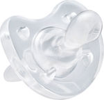 Chicco Pacifier Silicone Physio Soft Transparent for 0+ months 1pcs