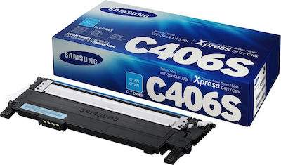 Samsung CLT-C406S Toner Laser Εκτυπωτή Κυανό 1000 Σελίδων (ST984A)